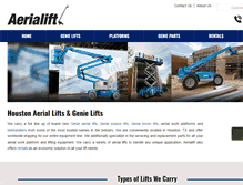Tablet Screenshot of aerialift.com